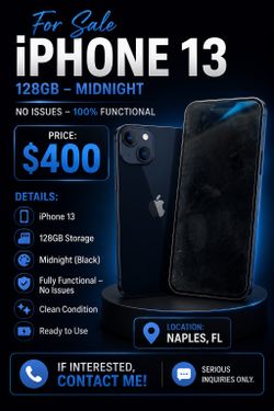 Apple iPhone 13 128GB – Midnight (Unlocked)
