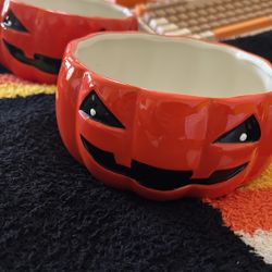 Two Pumpkin Bowls