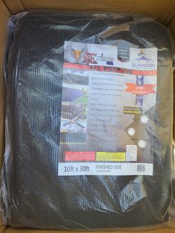 10ft × 30ft Super Heavy Duty Mesh Shade In Black