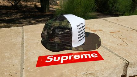 DS SUPREME FW18 PREACH MESH BACK 5-PANEL WOODLAND CAMO HAT for Sale in Los  Angeles, CA - OfferUp
