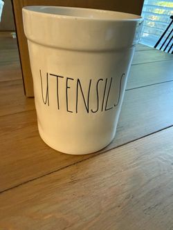Rae Dunn UTENSILS Holder Ceramic Crock