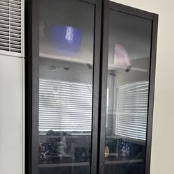 IKEA Billy Bookcase Oxberg Glass Doors
