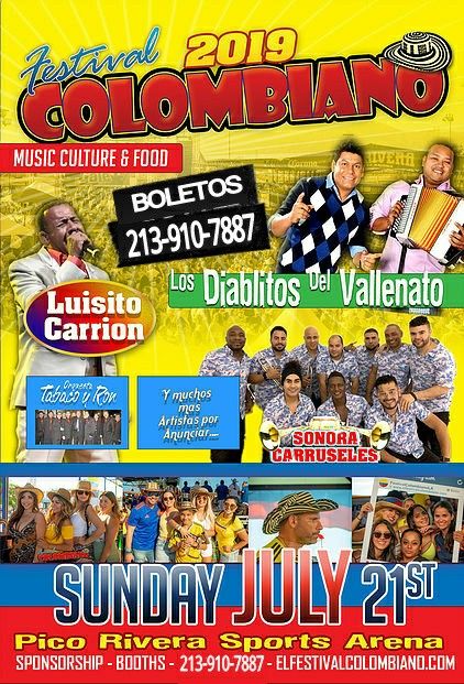 Festival Colombiano este Domingo