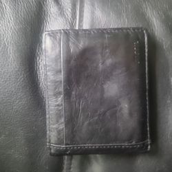 Fossil Men's Black Leather Wallet