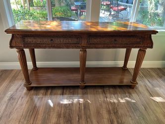 Console table with drawers 63"x33"x18