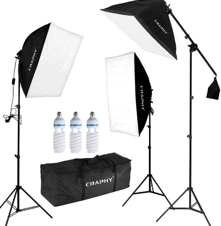 3 point softbox light set