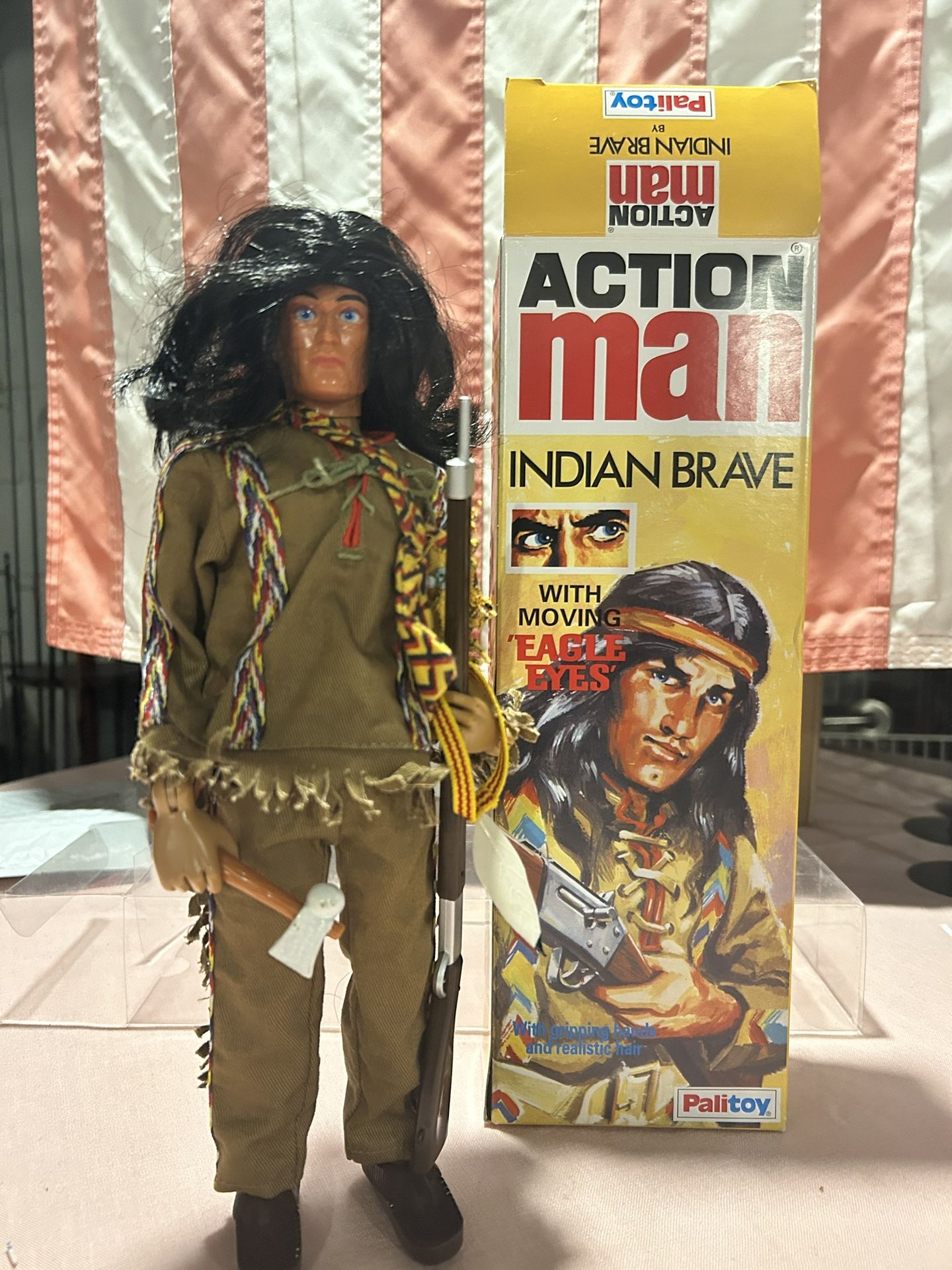 Action made Eagle eye Indian brave