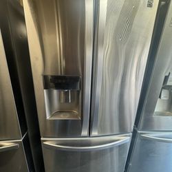 Kenmore 3 Door Stainless Steel Refrigerator 33 Inch Wide