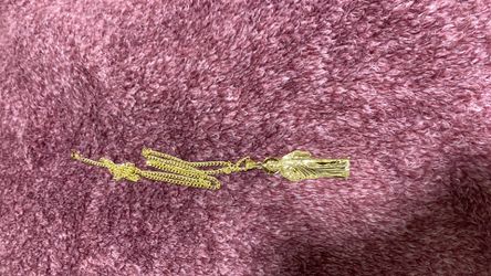 Plated gold chain & Pendant