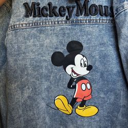 2 Mickey Mouse Denim Jackets Both Kids Size 7/8