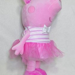 18” Peppa Pig Easter Greeter Pink Peppa with Bunny Ears Plush