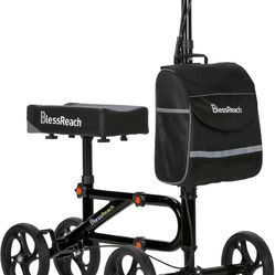 BlessReach Economy Knee Scooter Steerable Knee Walker for Foot Injuries Compact
