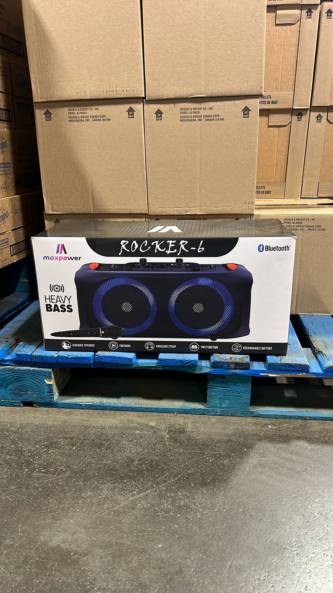Bluetooth Rocker-6 Speaker 6.5” X 2