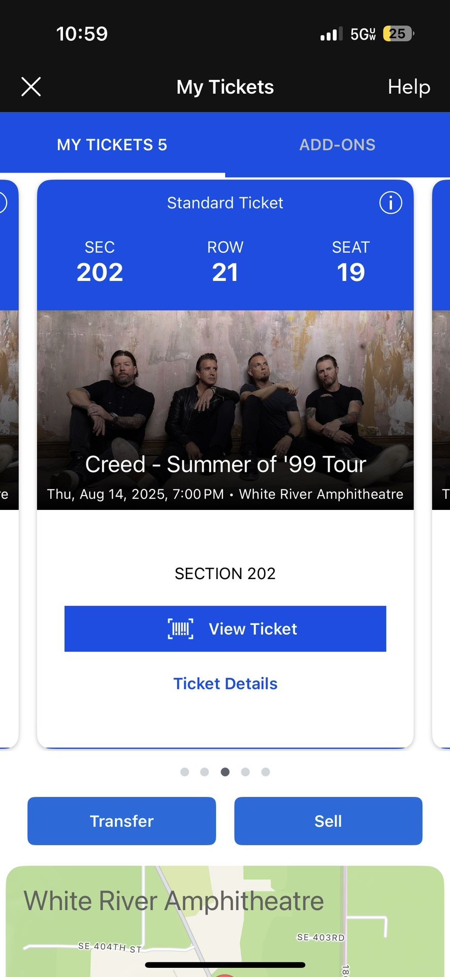 CREED TICKETS