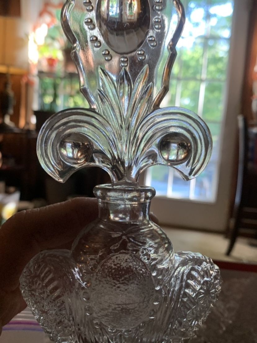 Antique Cut Glass Perfume Bottle