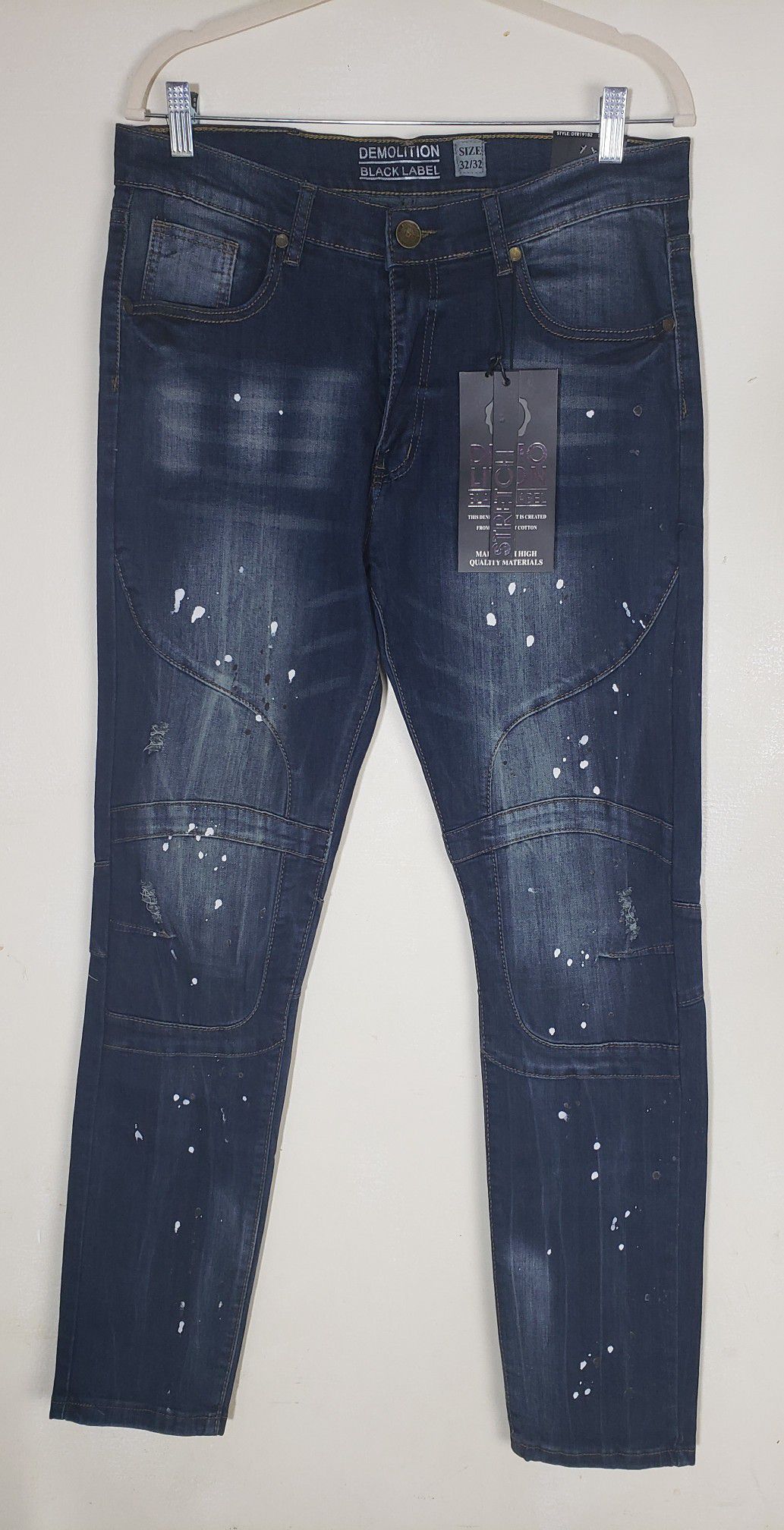Demolition Black Label Man jeans Style Dtr19182 Size 32X32