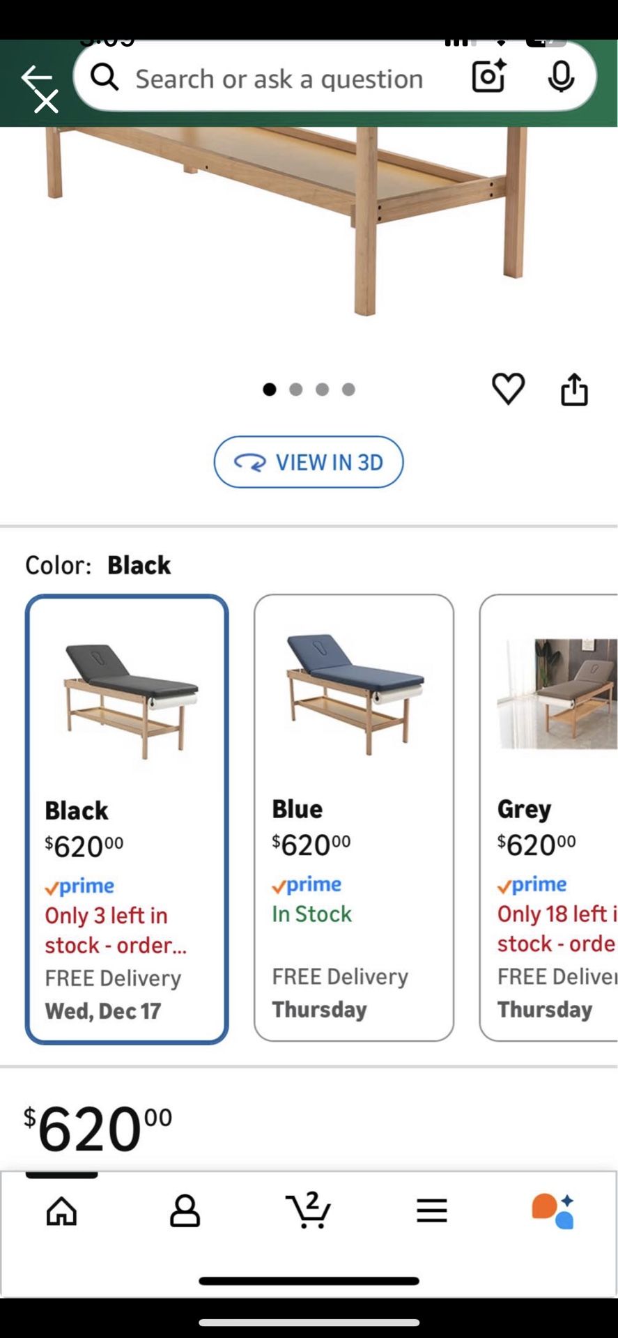 Carenova medical treatment exam table