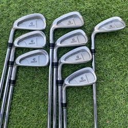Taylormade 360 Iron Set 3-9,PW LEFT HAND Steel Shaft S-Flex