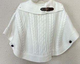 Janie And Jack cable knit cape