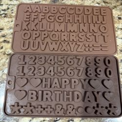 Letters & Numbers Silicone Molds