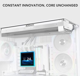 Lian Li Hydroshift II-S LCD 360 Liquid CPU Cooler - 3.4" IPS LCD Square Screen - Daisy-Chain - Low-Noise - Intel LGA 1851/1700, AMD AM5/AM4 - Fits Mos