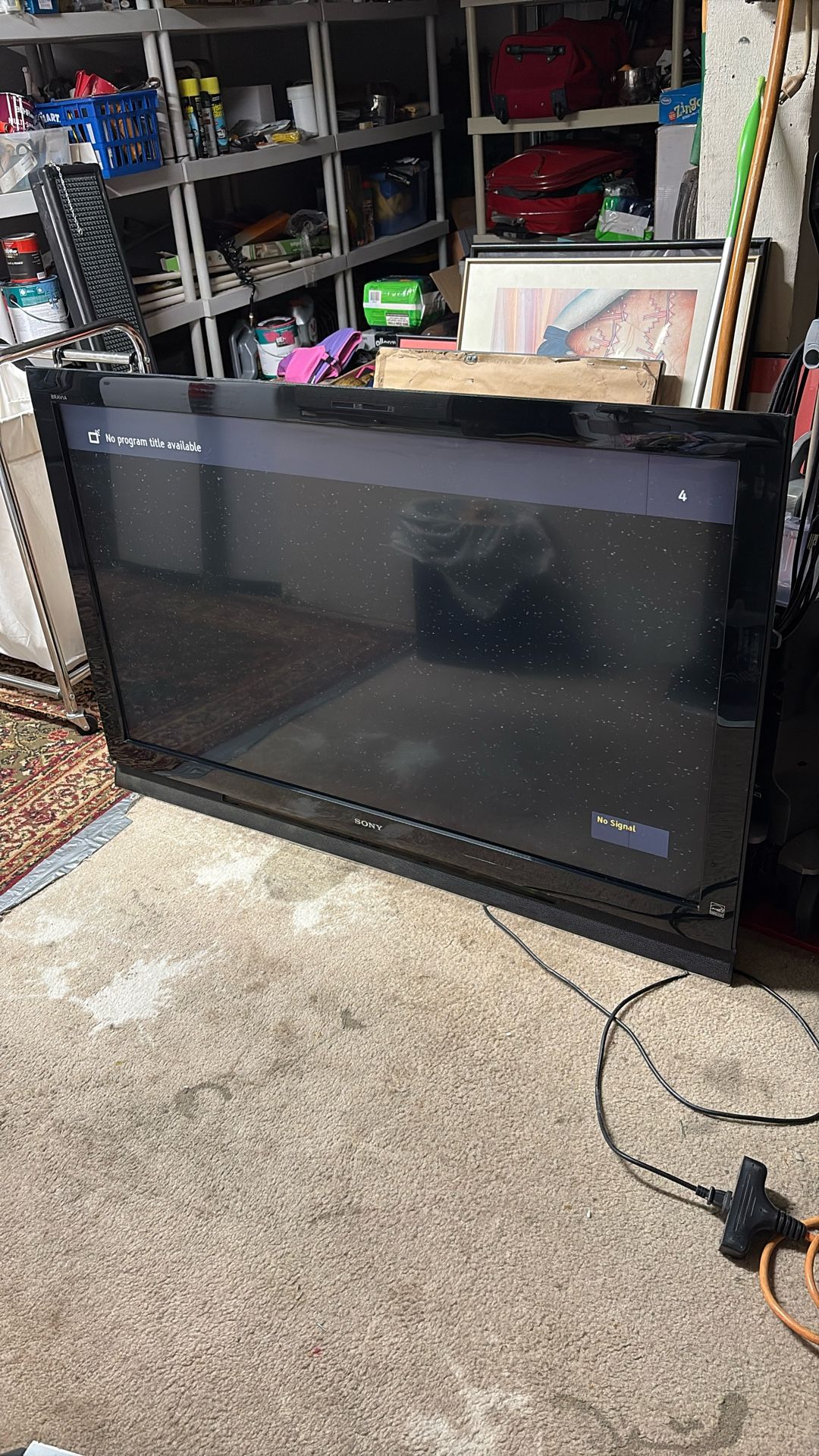 Sony TV 49.5” X 30”