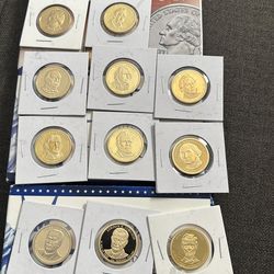 Gold $1 presidential coins