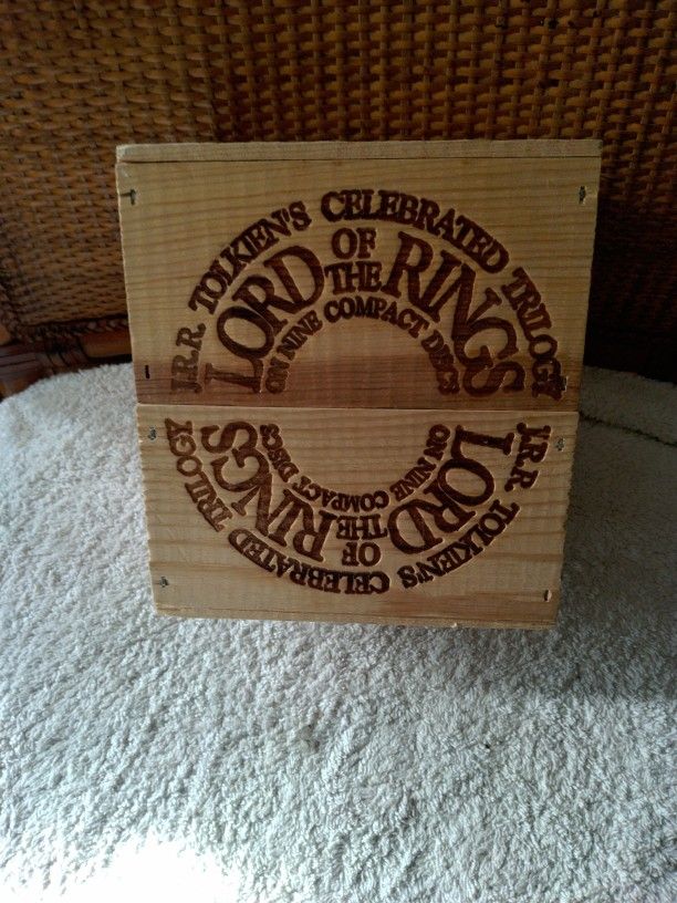 LORD OF THE RINGS- J.J.R. TOLKIEN'S Celebrated Trilogy. 9 CD Box Set. Original Issue. In Excellent Condition. Audio Book