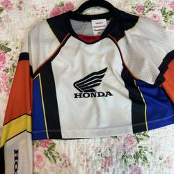 Forever 21 X Honda Jersey Crop Top 