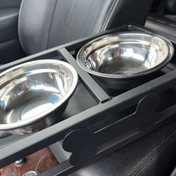 Dog bowls with stand