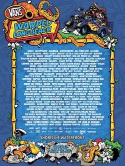 Vans Warped Tour Long Beanch 2026 VIP passes