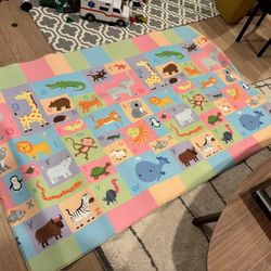 Baby Care Reversible Waterproof Nontoxic Play Mat 82'' x 55''