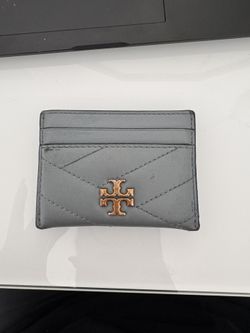 Tory Burch Blue Leather Card Holder