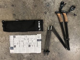 LEKI Black Series FX Carbon Trekking Poles - Lightly Used - Great Condition
