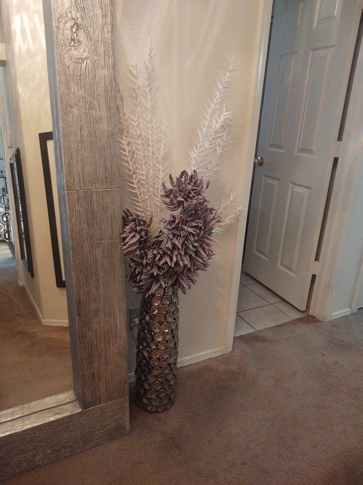 Z Gallerie Vase and Flowers 