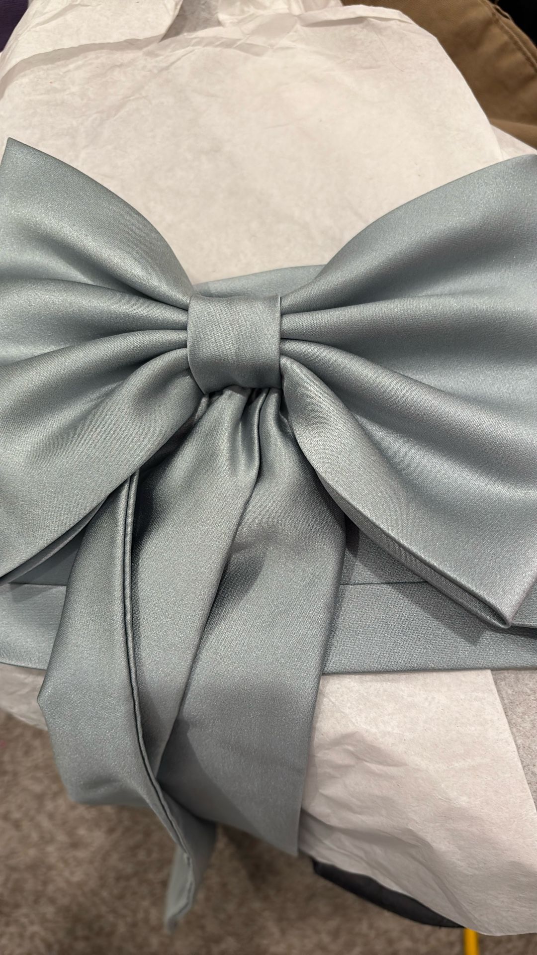 David’s Bridal Flower Girl Sash Dusty Sage
