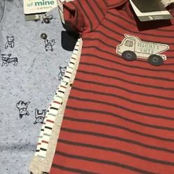 Lot Of Child Of Mine Bodysuits  Baby Boy 👦 Size 6/9 Monts Multicolor 