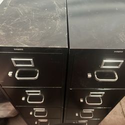 2 Black Filing Cabinets!