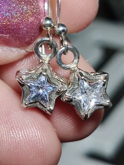 Sterling Silver Star Earrings