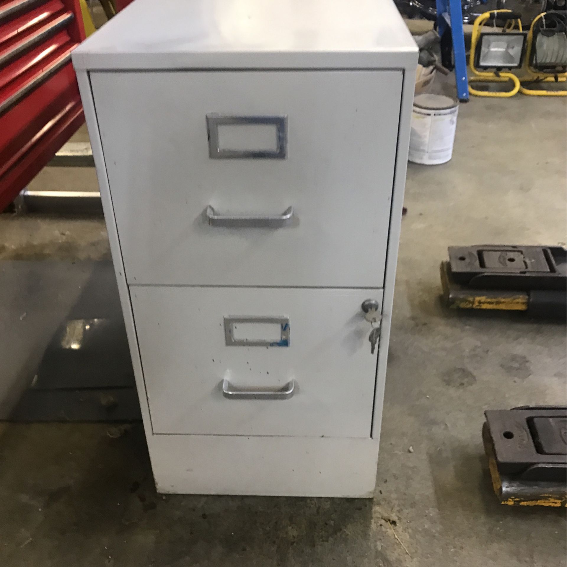 2 Drawer File Cabinet With File Folders  