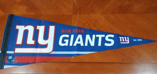 New York Giants Pennant 12"x30". Team Colors. 