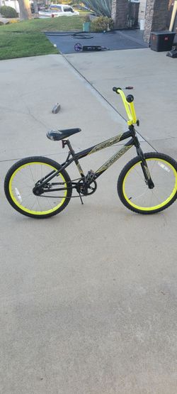 Huffy Rock It 20" BMX Bike — coaster brake — needs tires