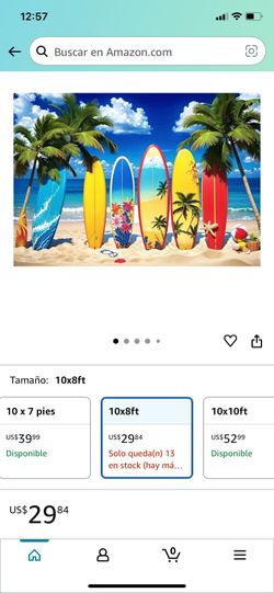 Pantalla Para Fotos Nueva Mide 8x10 Pies