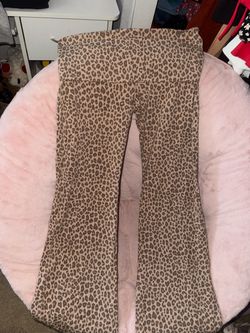 Fold over flared leggings