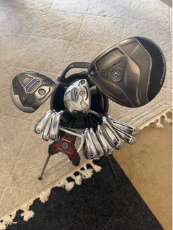 Full set Lefty gold clubs (golf bag included)