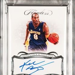 2018-19 Panini Flawless Momentous #18 Kobe Bryant Auto /25 PSA 9 Auto 10