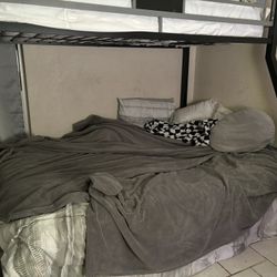 METAL FRAME BUNK BED - TWIN & FULL SIZE 