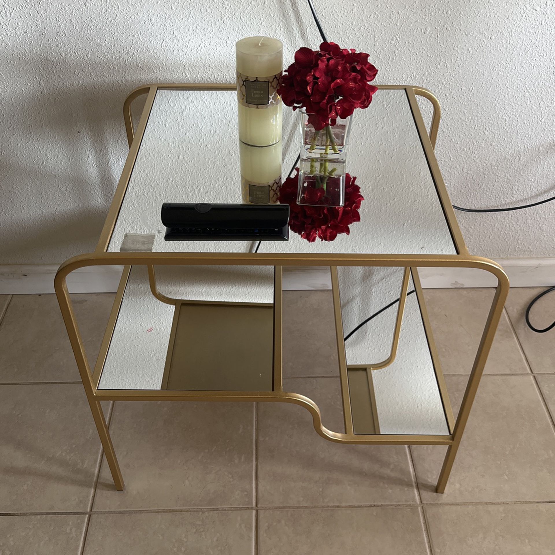 Gold Mirror Table 