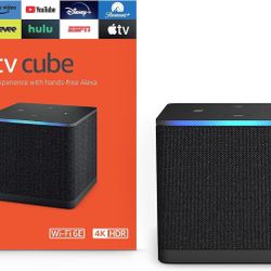 Amazon Fire TV Cube 3rd Gen 4K Ultra HD Streaming Player with Alexa and Wi-Fi 6E