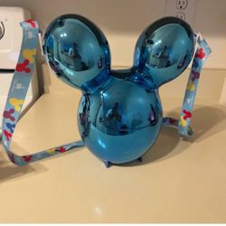 Disney park popcorn bucket Blue/green Metallic 
